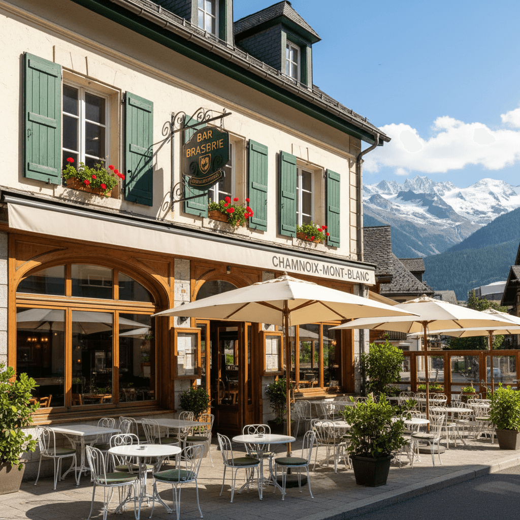 Bar-brasserie 128m² à Chamonix-Mont-Blanc : terrasse - licence IV - Image 1