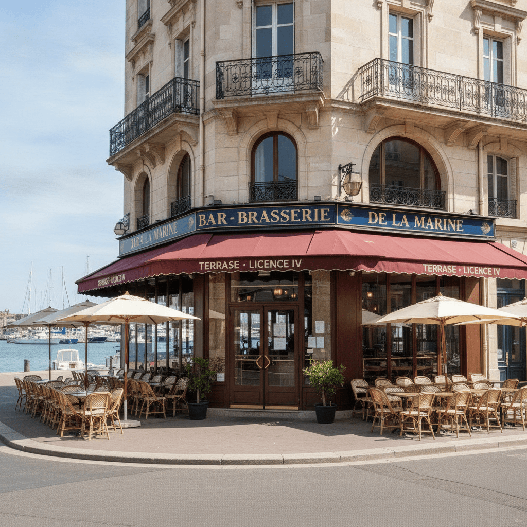 Bar-brasserie 600m² à Nantes : terrasse - licence IV