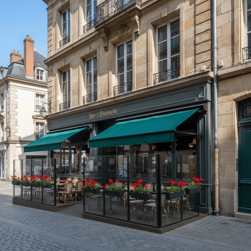 Bar-brasserie 160m² à Clermont-Ferrand : terrasse - licence IV