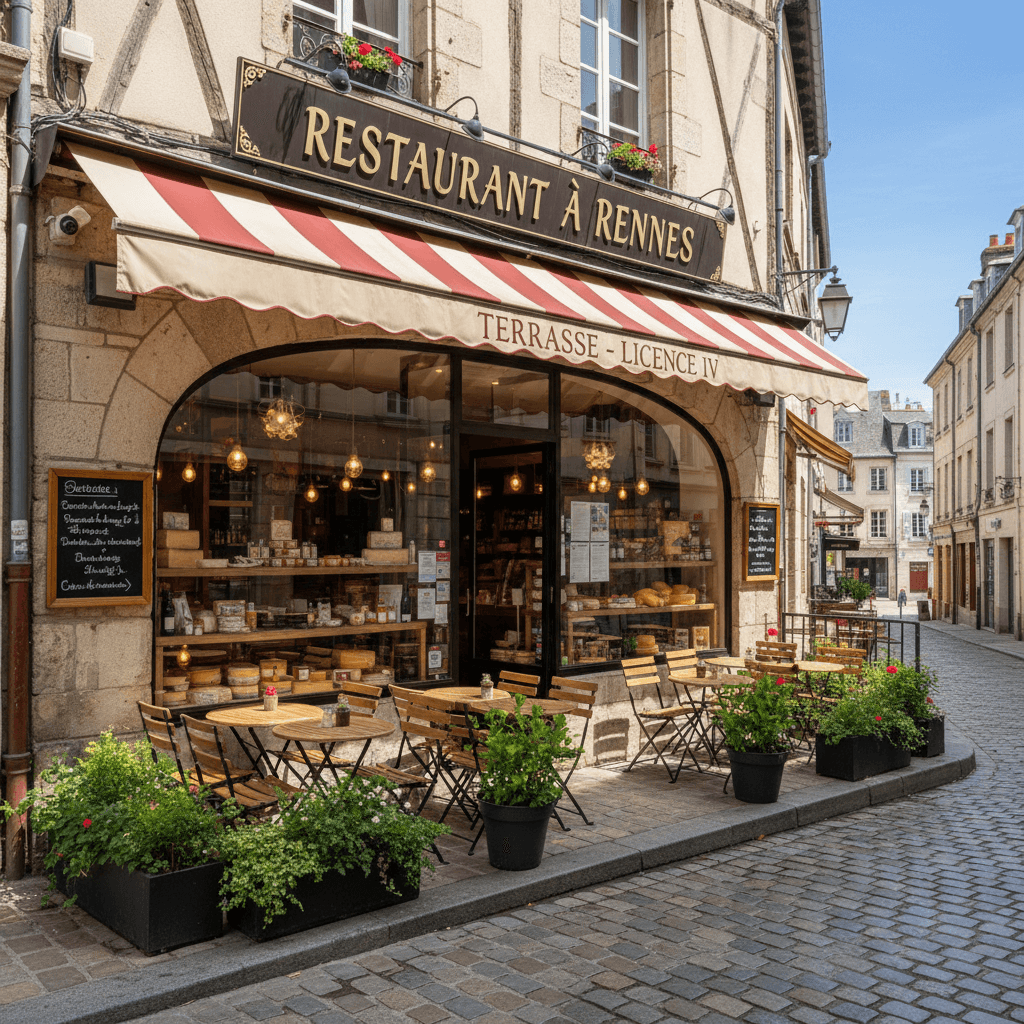 Restaurant à Rennes : terrasse - licence IV