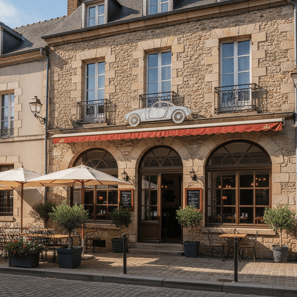 Restaurant 460m² à Ruaudin : terrasse - licence IV
