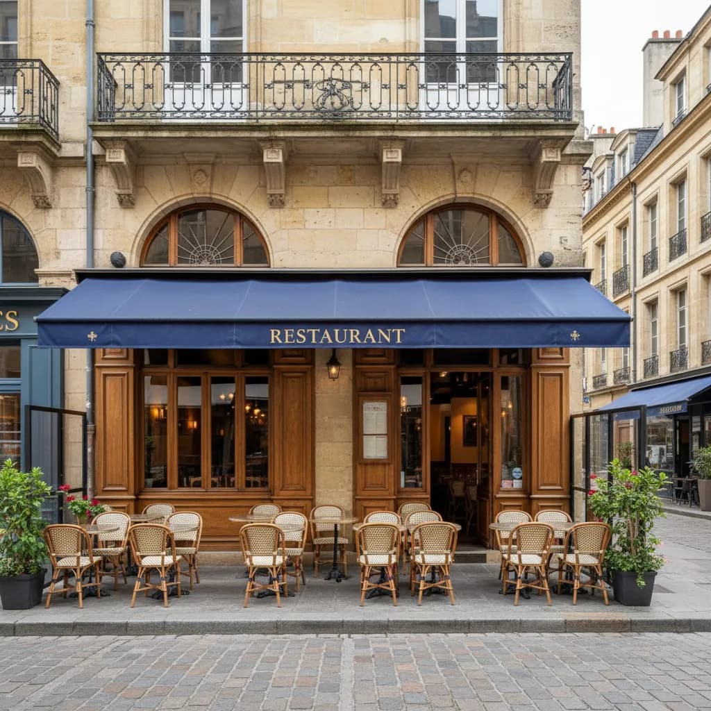 Restaurant 115m² à Bordeaux : terrasse - extraction - Image 1