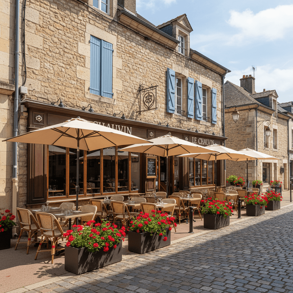 Restaurant 226m² à Chauvigny : terrasse - licence IV - Image 1