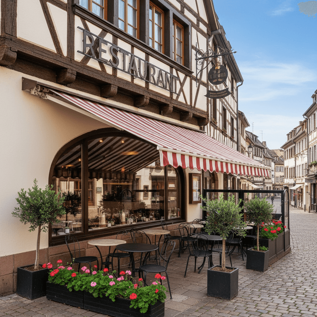 Restaurant à Strasbourg : terrasse - licence IV - Image 1