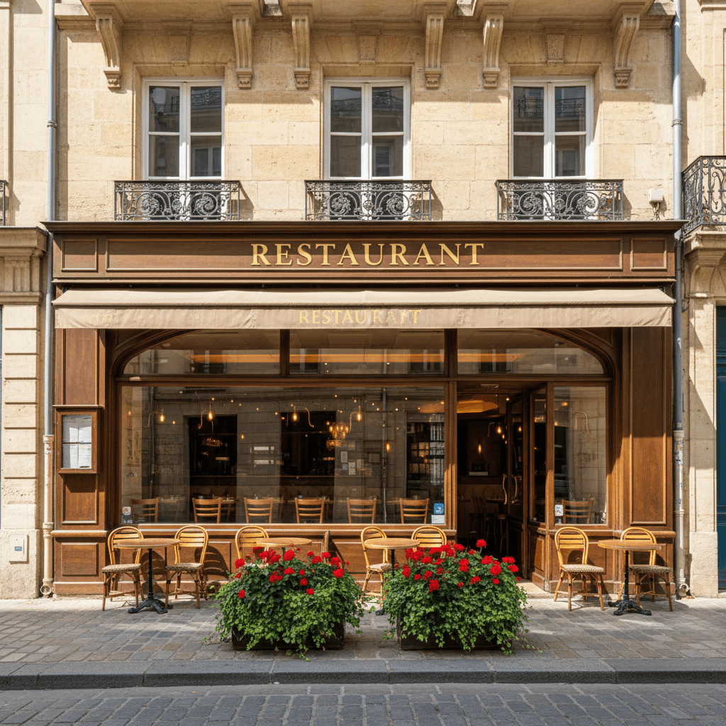 Restaurant 70m² à Bordeaux : terrasse - licence IV