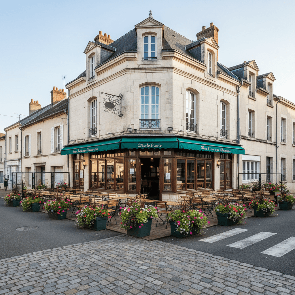 Bar-brasserie à Villers-Bocage : terrasse - licence IV - Image 1