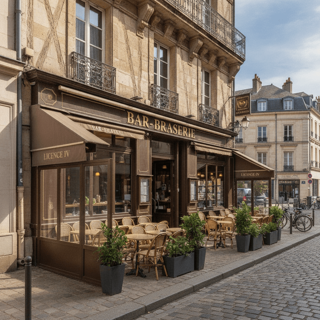Bar-brasserie 60m² à Caen : terrasse - licence IV - Image 1