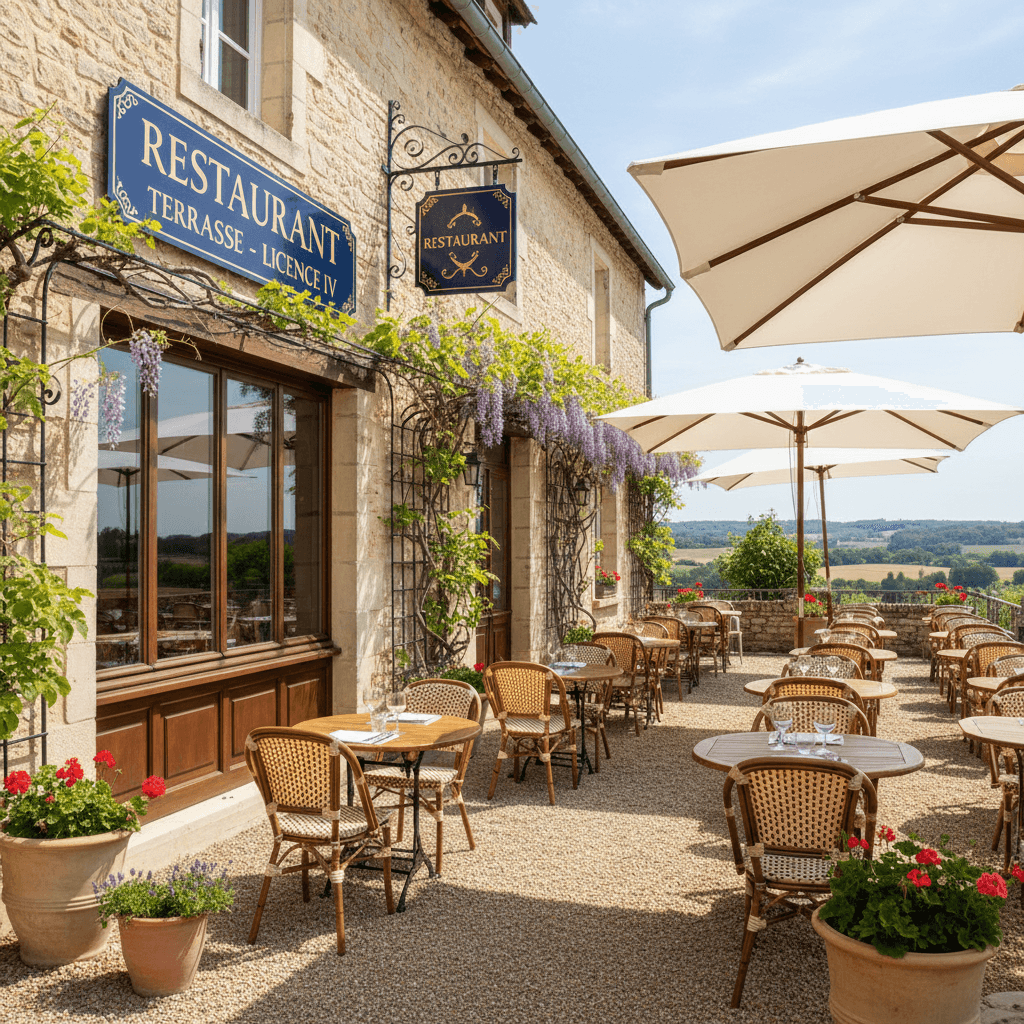 Restaurant : terrasse - licence IV - Image 1