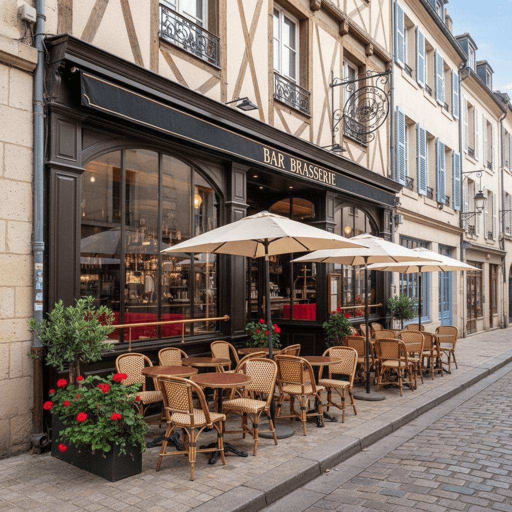 Bar-brasserie 110m² à Angoulême : terrasse - cuisine équipée - Image 1