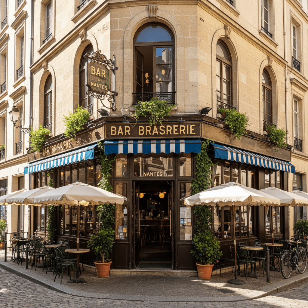Bar-brasserie 65m² à Nantes : terrasse - licence IV