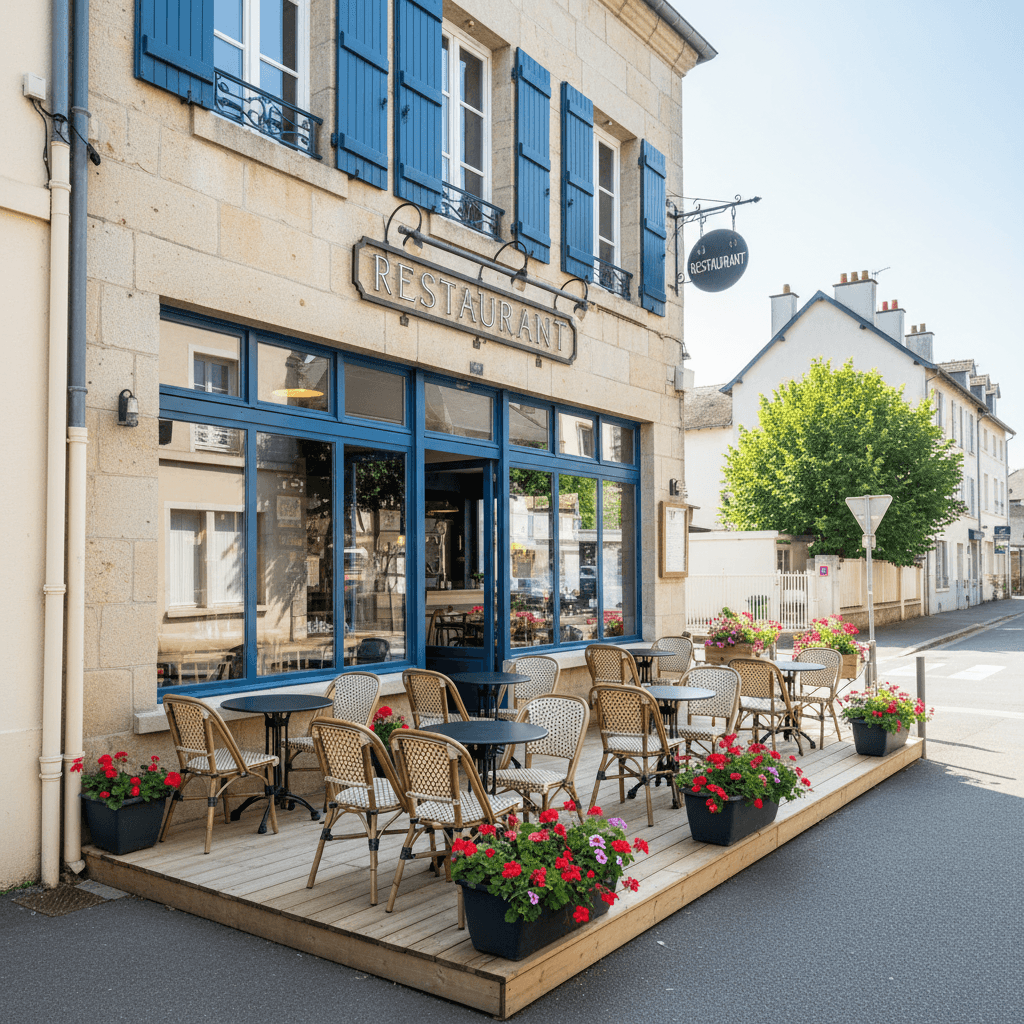 Restaurant 300m² à Saint-Jacques-De-La-Lande : terrasse - licence IV - Image 1