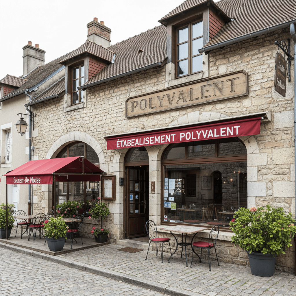 Restaurant 450m² à Saint-Léonard-De-Noblat : terrasse - licence IV - Image 1
