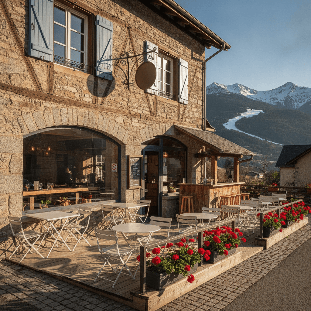 Restaurant 110m² à Germ : terrasse - licence IV