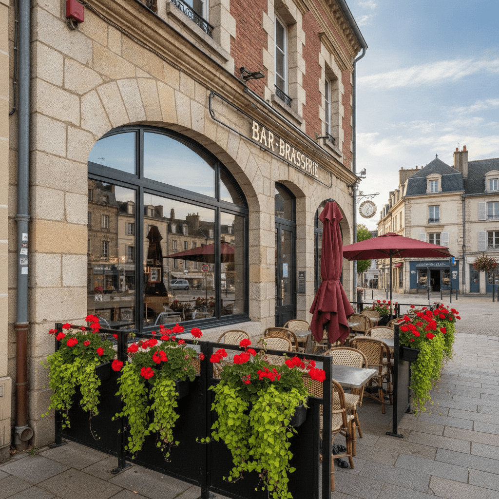 Bar-brasserie 90m² à L'Aigle : terrasse - licence IV - Image 1