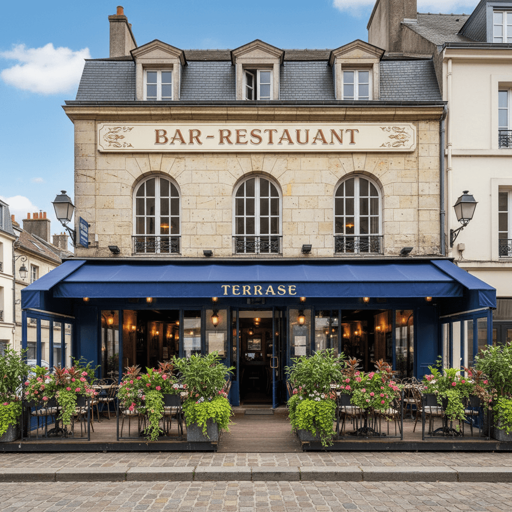 Restaurant à Rouen : terrasse