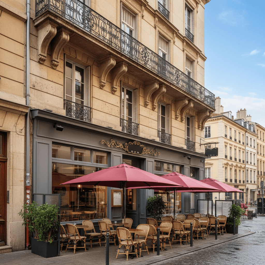 Restaurant 20m² à Lyon : terrasse - Image 1