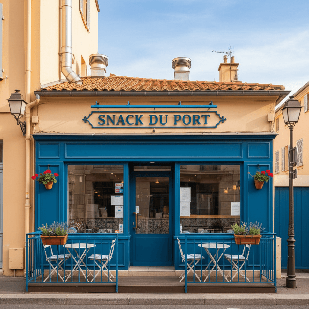 Snack 75m² à Nice : extraction - climatisation