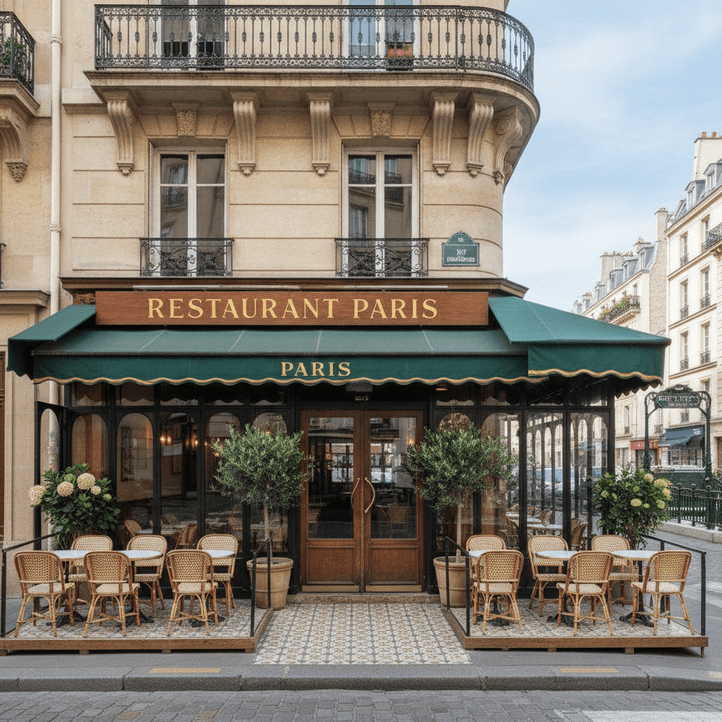 Restaurant 30 couverts à Paris : terrasse