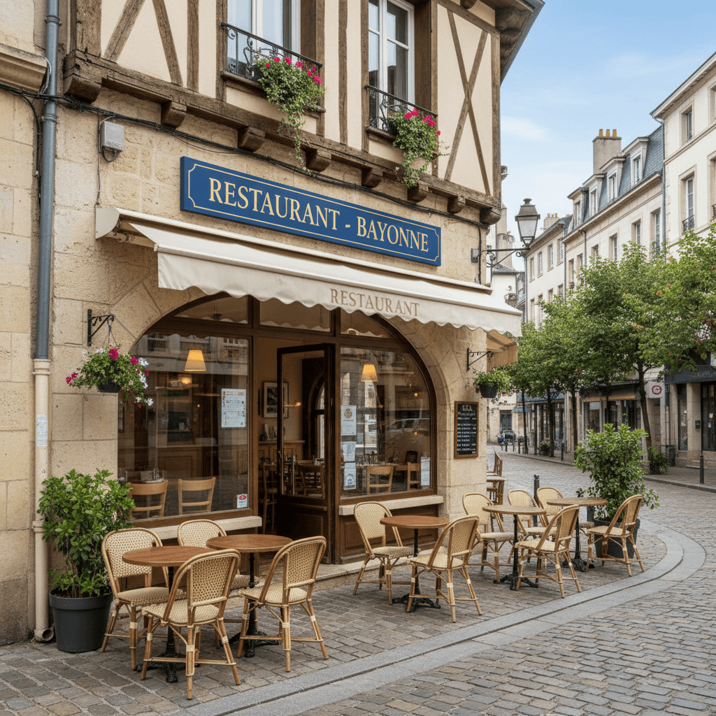 Restaurant 95m² à Bayonne : terrasse - Image 1