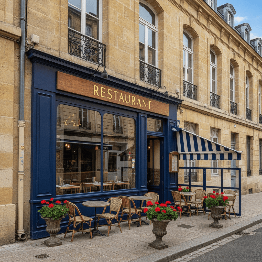 Restaurant 104m² à Bordeaux : terrasse - licence IV