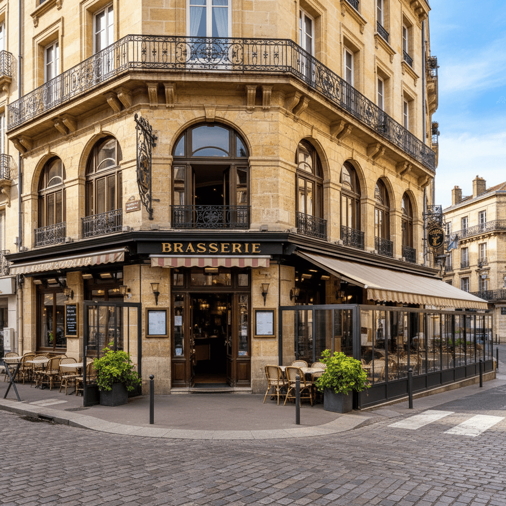 Bar-brasserie à Bordeaux : terrasse