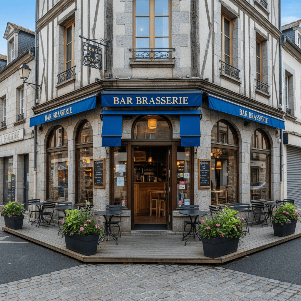 Bar-brasserie à Vannes : terrasse - licence IV - Image 1