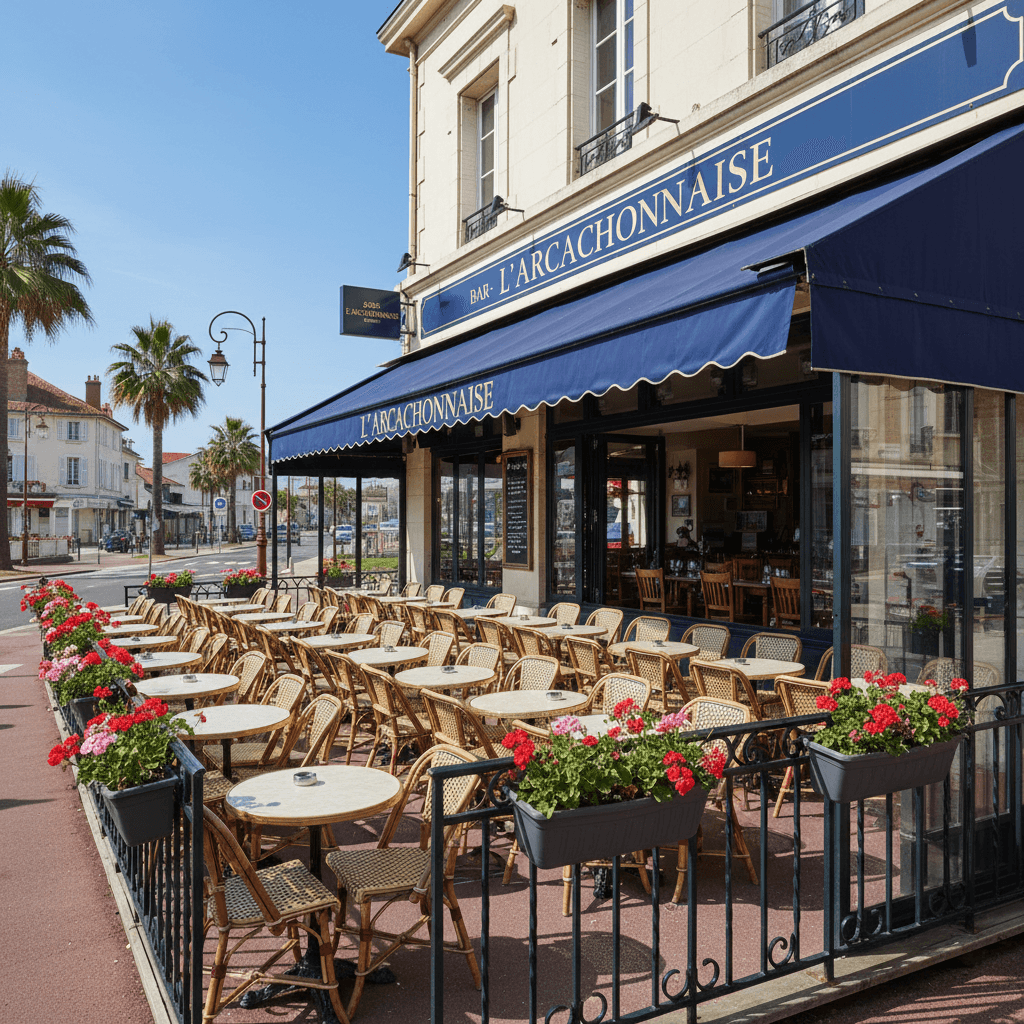 Restaurant 120m² à Arcachon : terrasse - Image 1