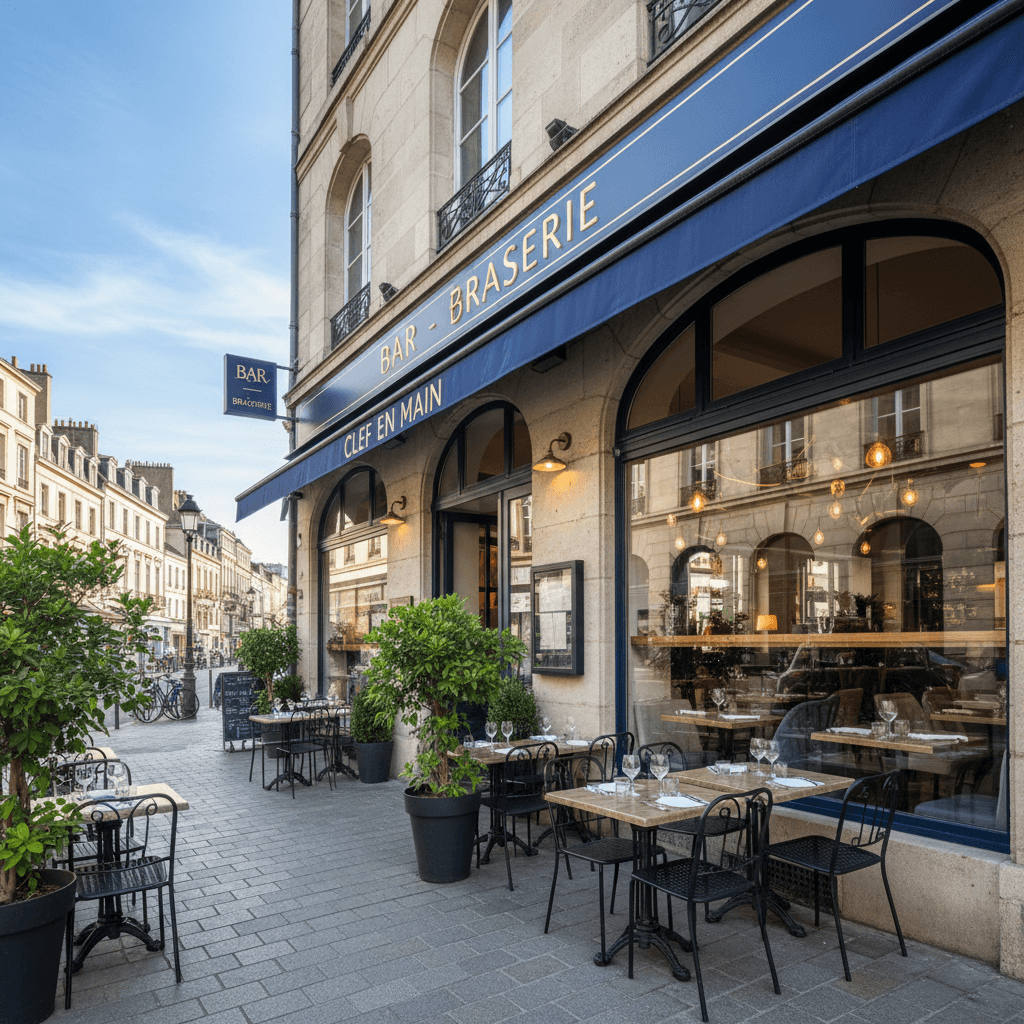 Bar-brasserie 230m² à Nantes : terrasse - licence IV - Image 1