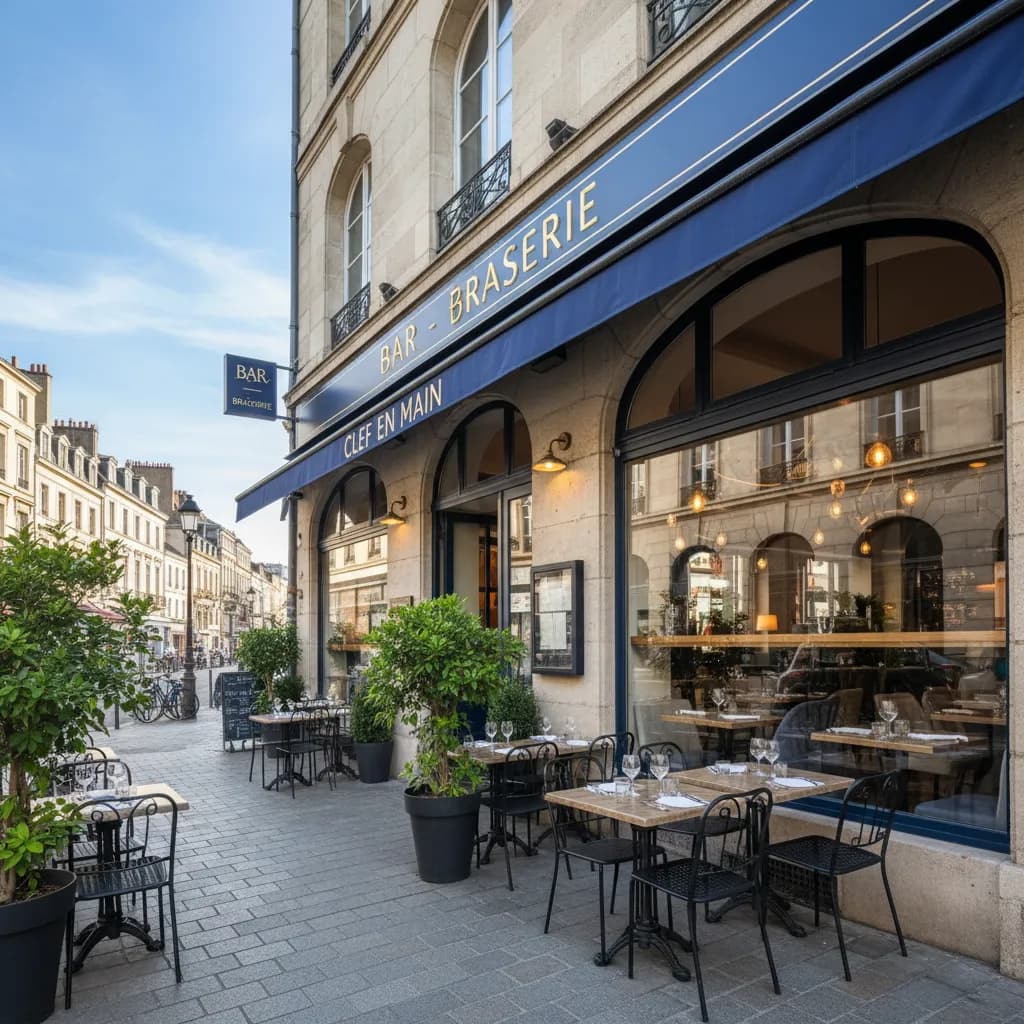 Bar-brasserie 230m² à Nantes : terrasse - licence IV - Image 1