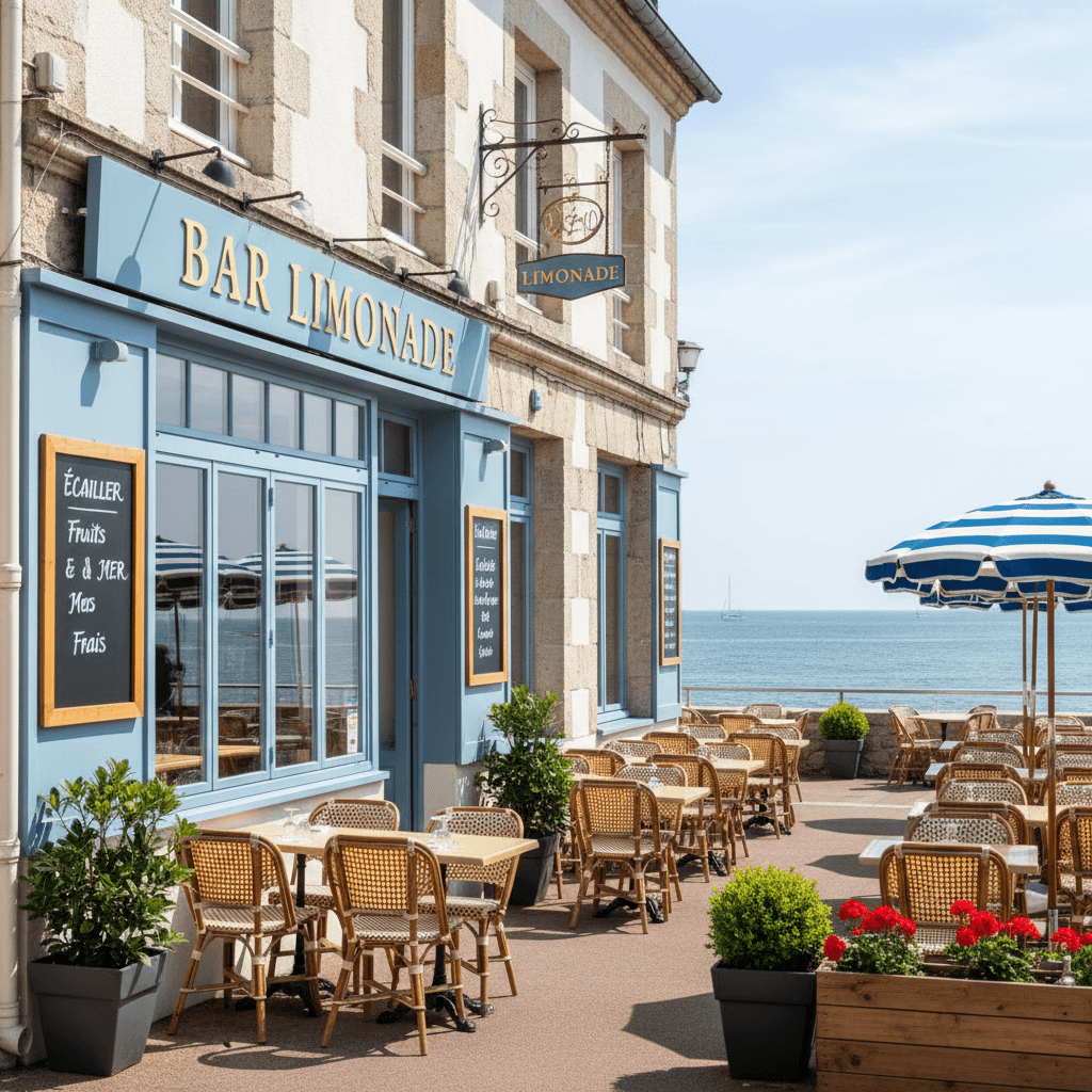 Bar-brasserie à Nantes : terrasse - extraction - Image 1