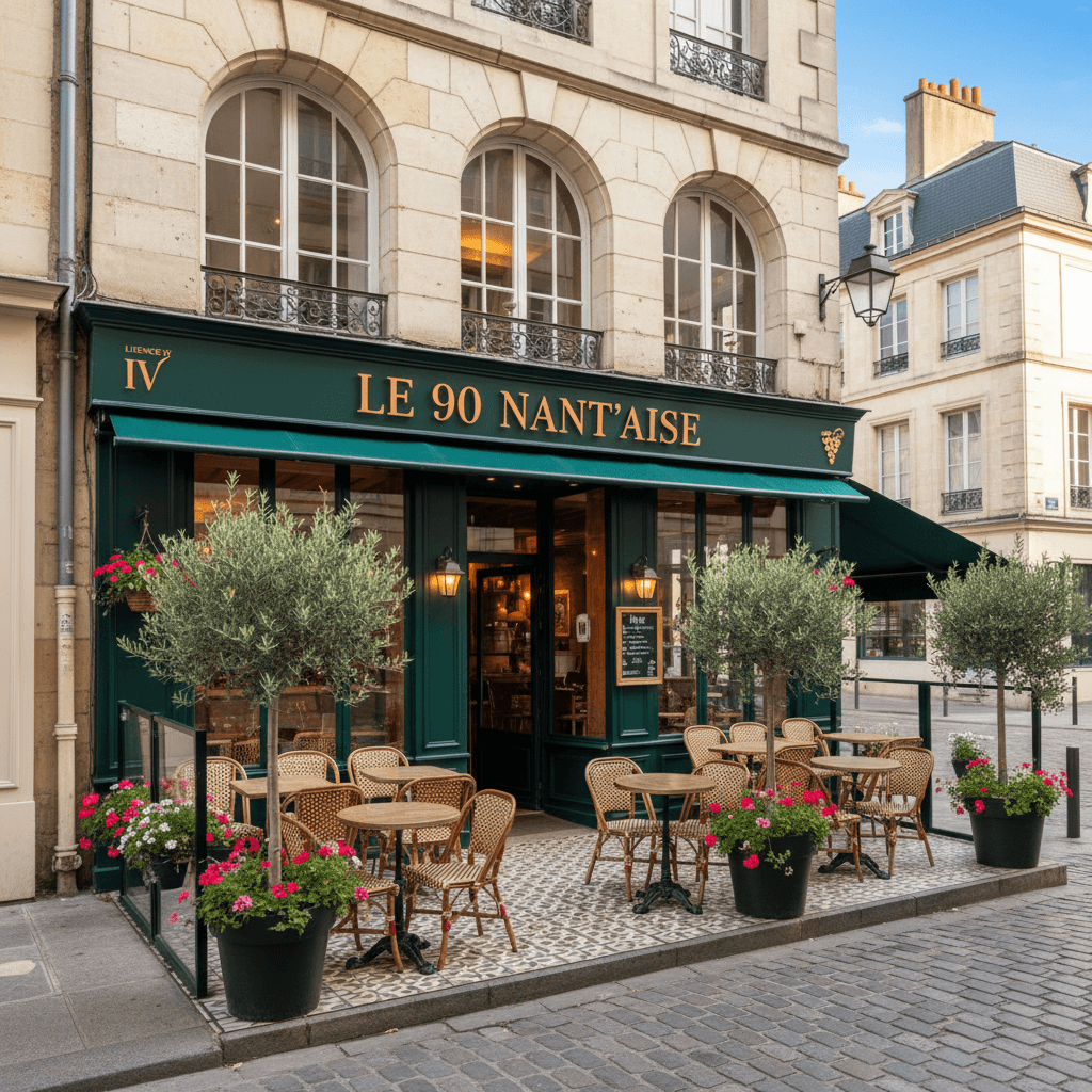 Restaurant 90m² à Nantes : terrasse - licence IV