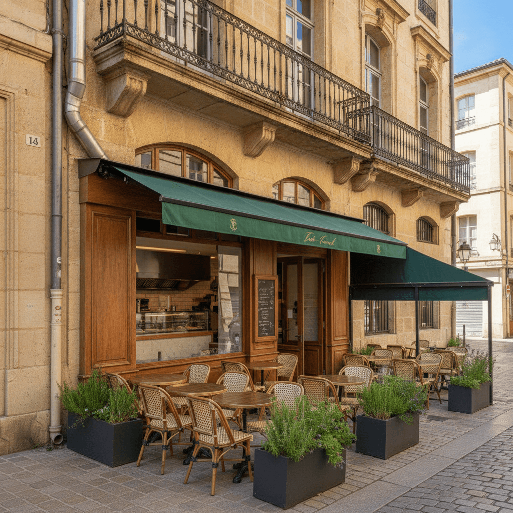 Fast-food 60m² à Montpellier : terrasse - extraction