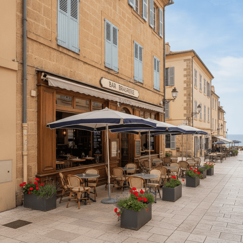 Bar-brasserie 60m² à Bastia : terrasse - licence IV - Image 1