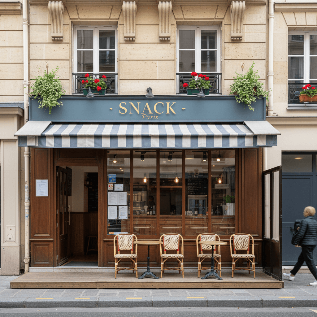 Snack 10 couverts à Paris : cave/réserve