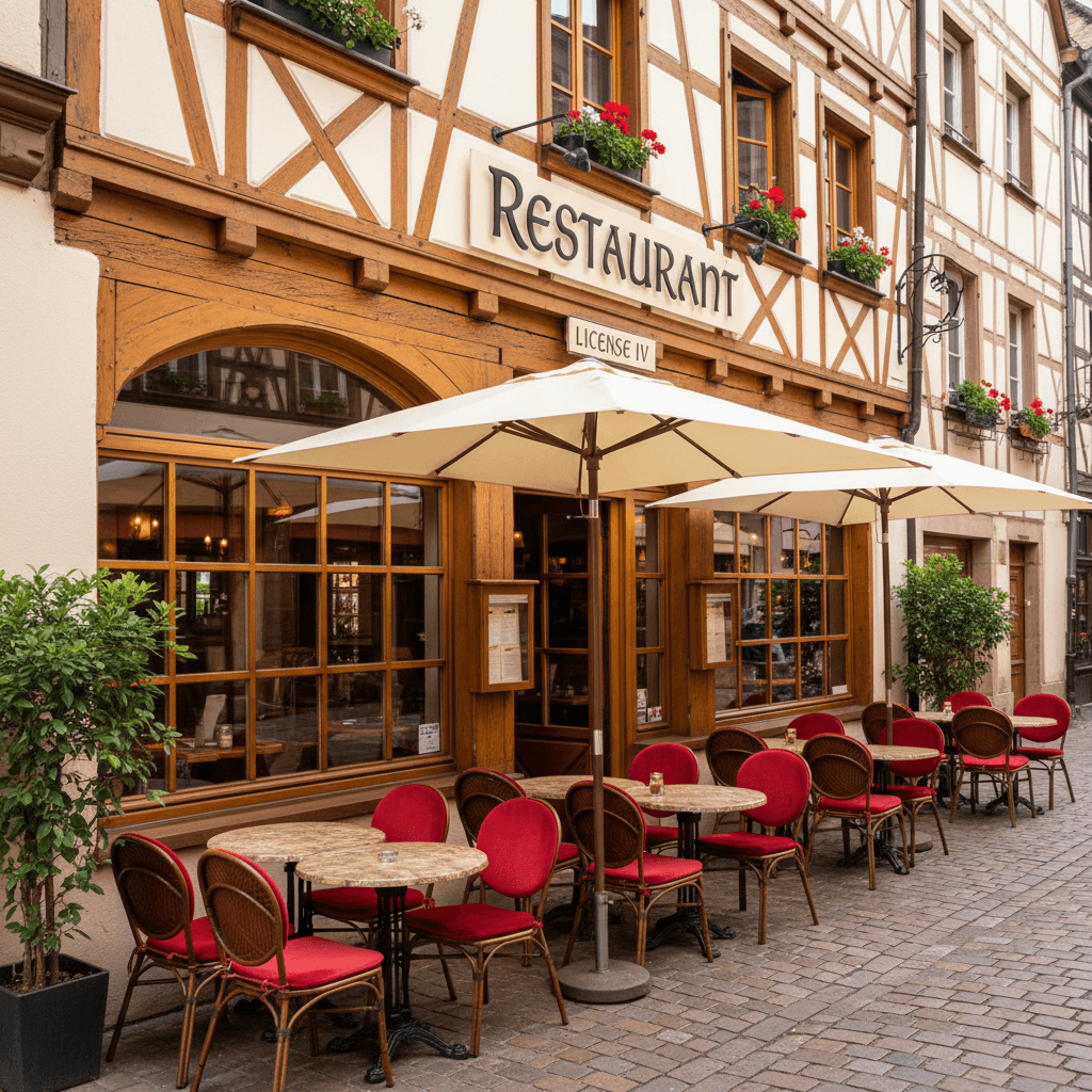 Restaurant 190m² à Strasbourg : terrasse - licence IV