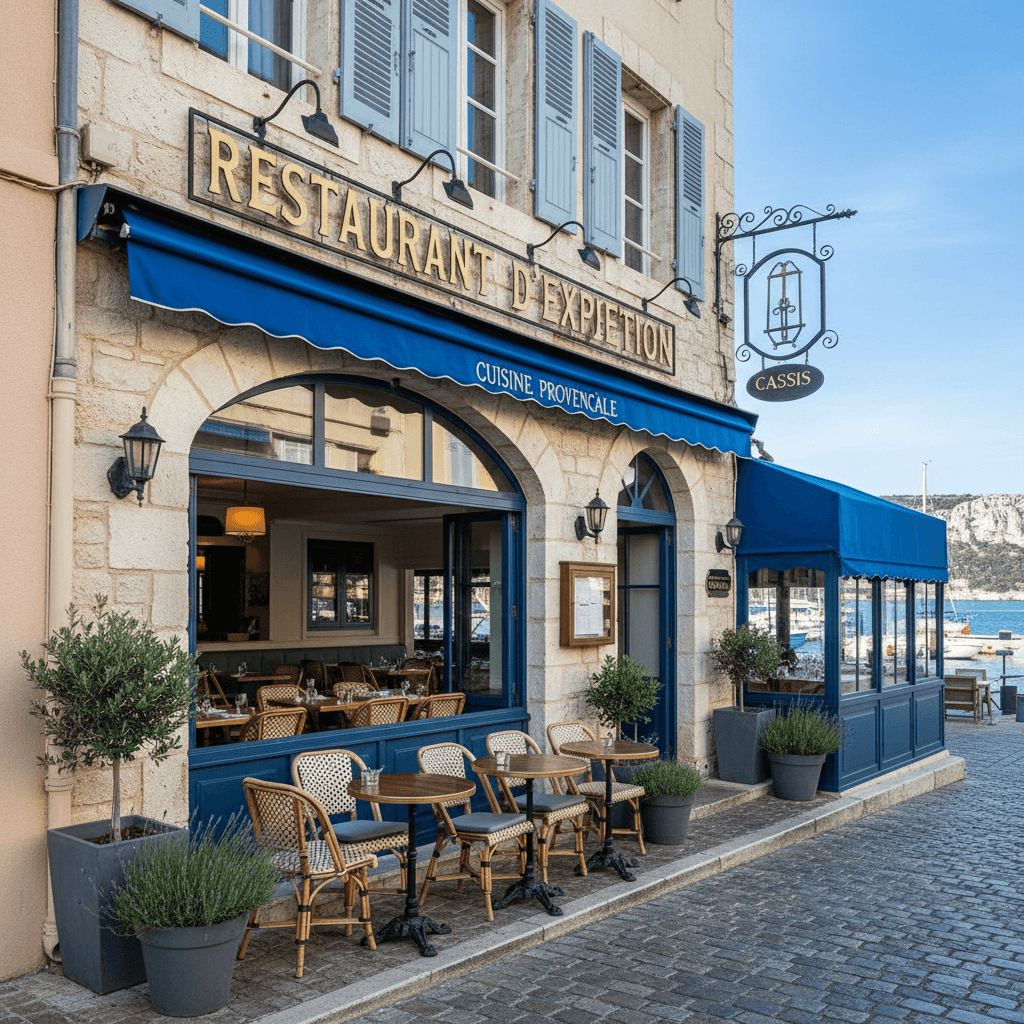 Restaurant 70m² à Cassis : terrasse - extraction - Image 1