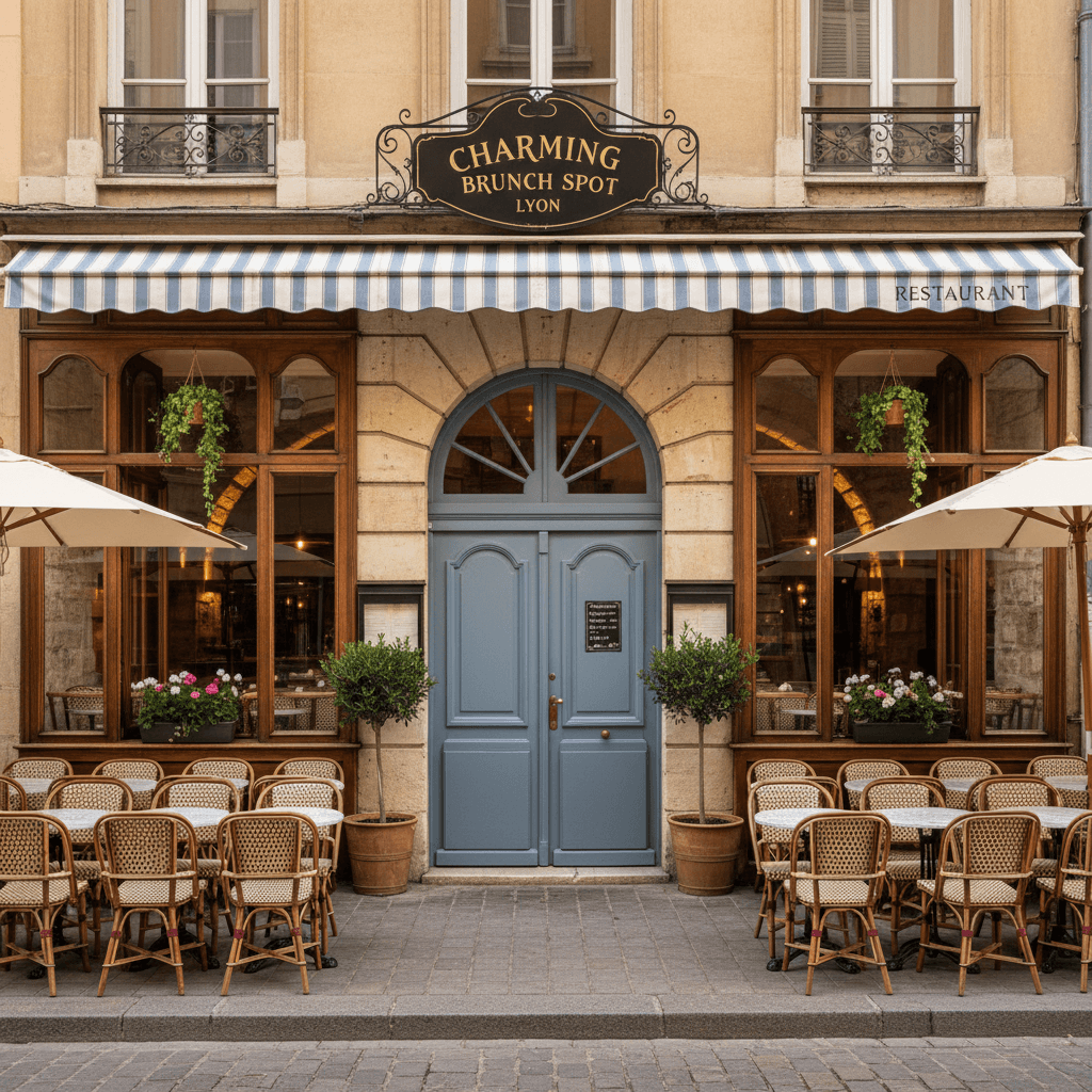 Restaurant à Lyon : terrasse - Image 1