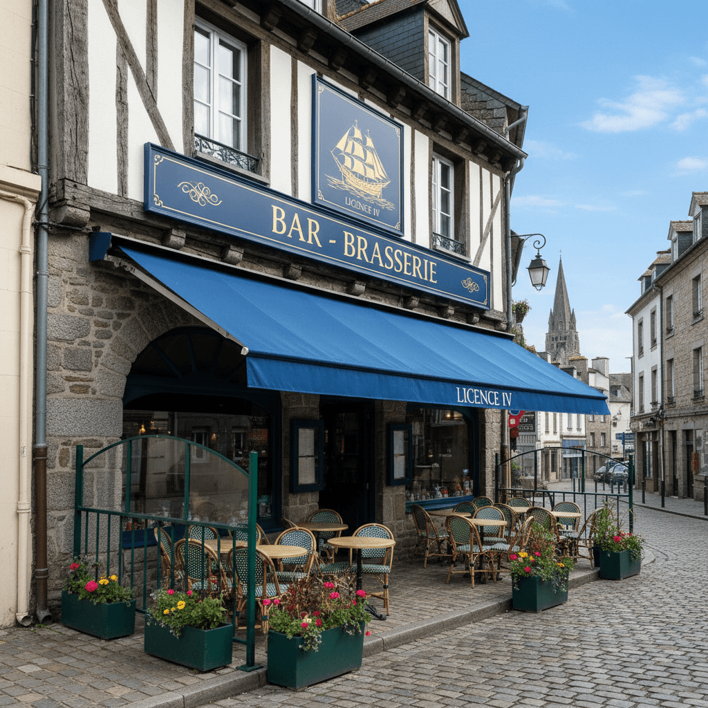 Bar-brasserie à Quimper : terrasse - licence IV - Image 1
