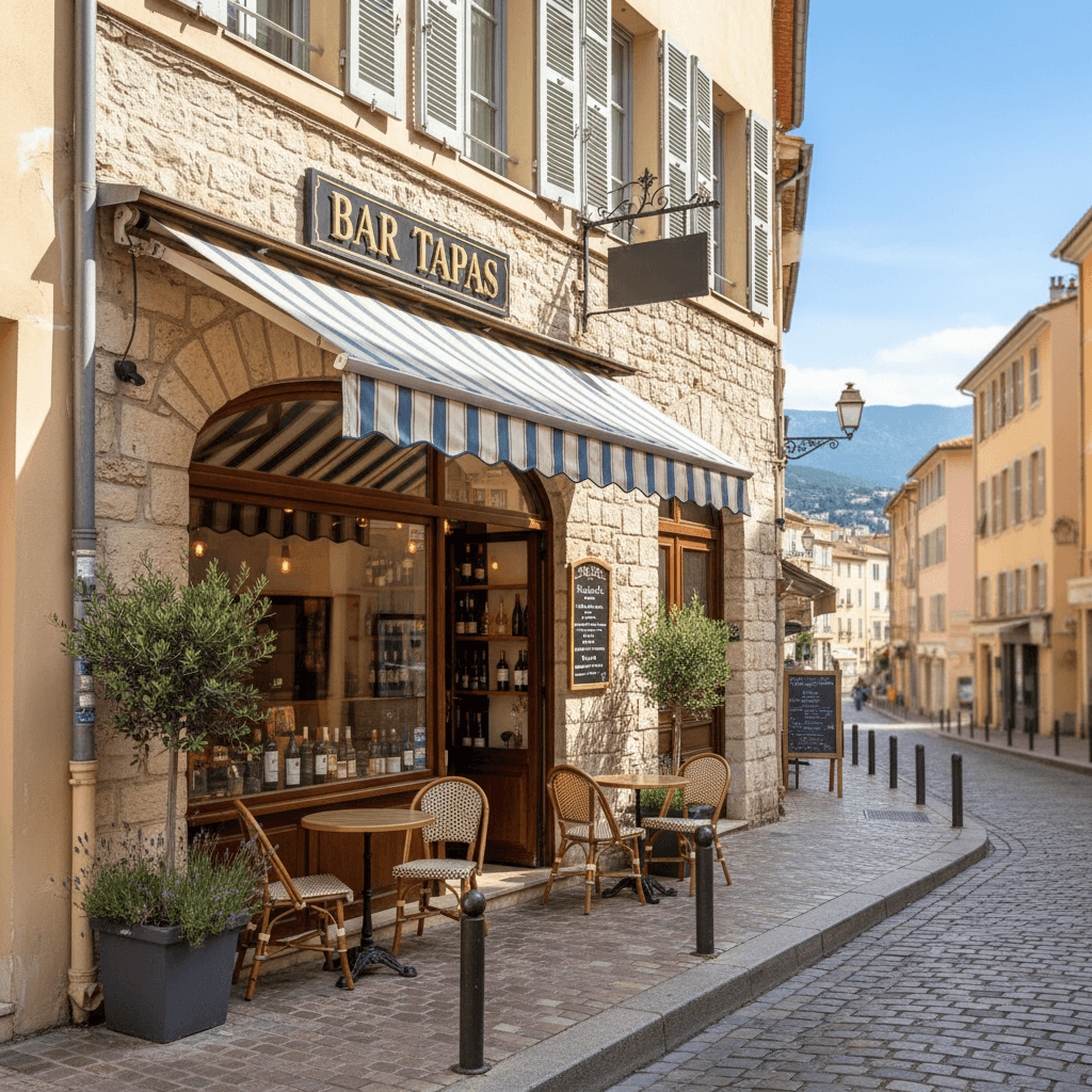 Bar-brasserie à Nice : terrasse - licence IV