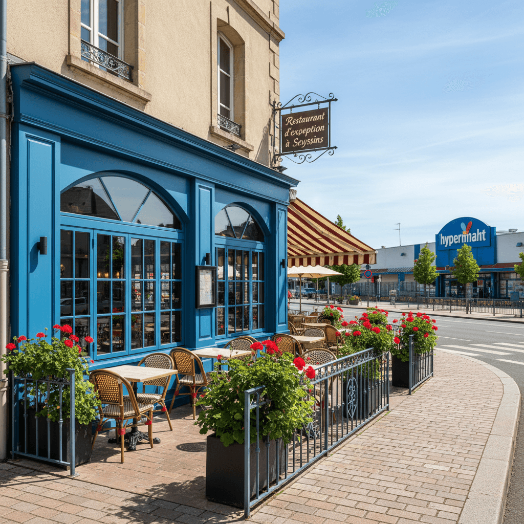 Restaurant à Seyssins : terrasse - licence IV - Image 1
