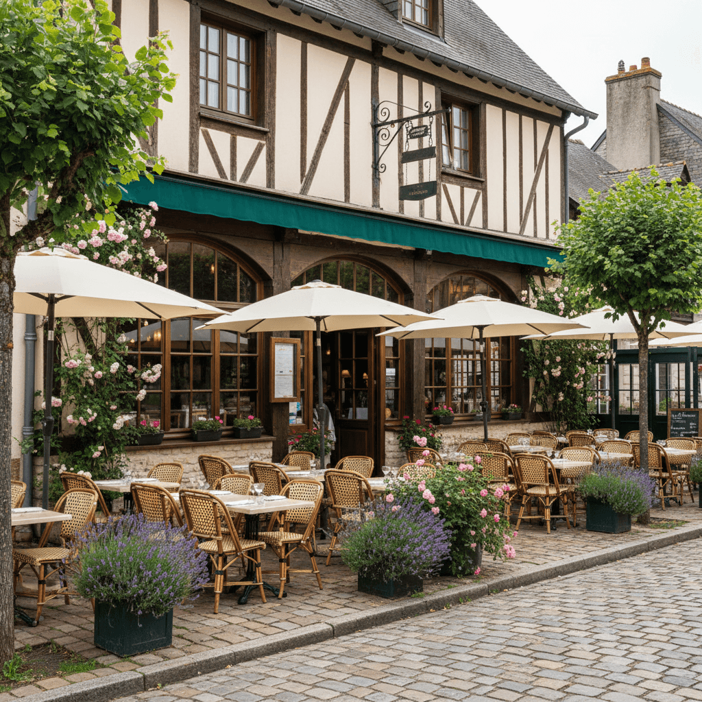 Restaurant 300m² à Manerbe : terrasse - extraction - Image 1