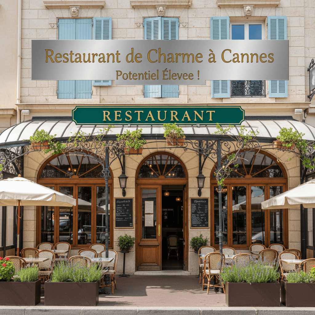 Restaurant à Cannes : terrasse - licence IV - Image 1