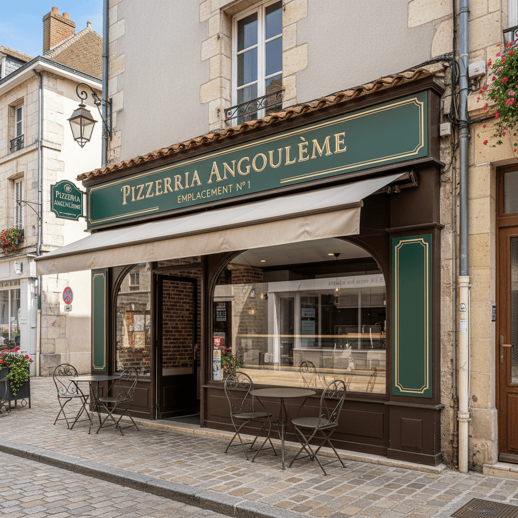 Fast-food à Angoulême : terrasse - licence IV - Image 1