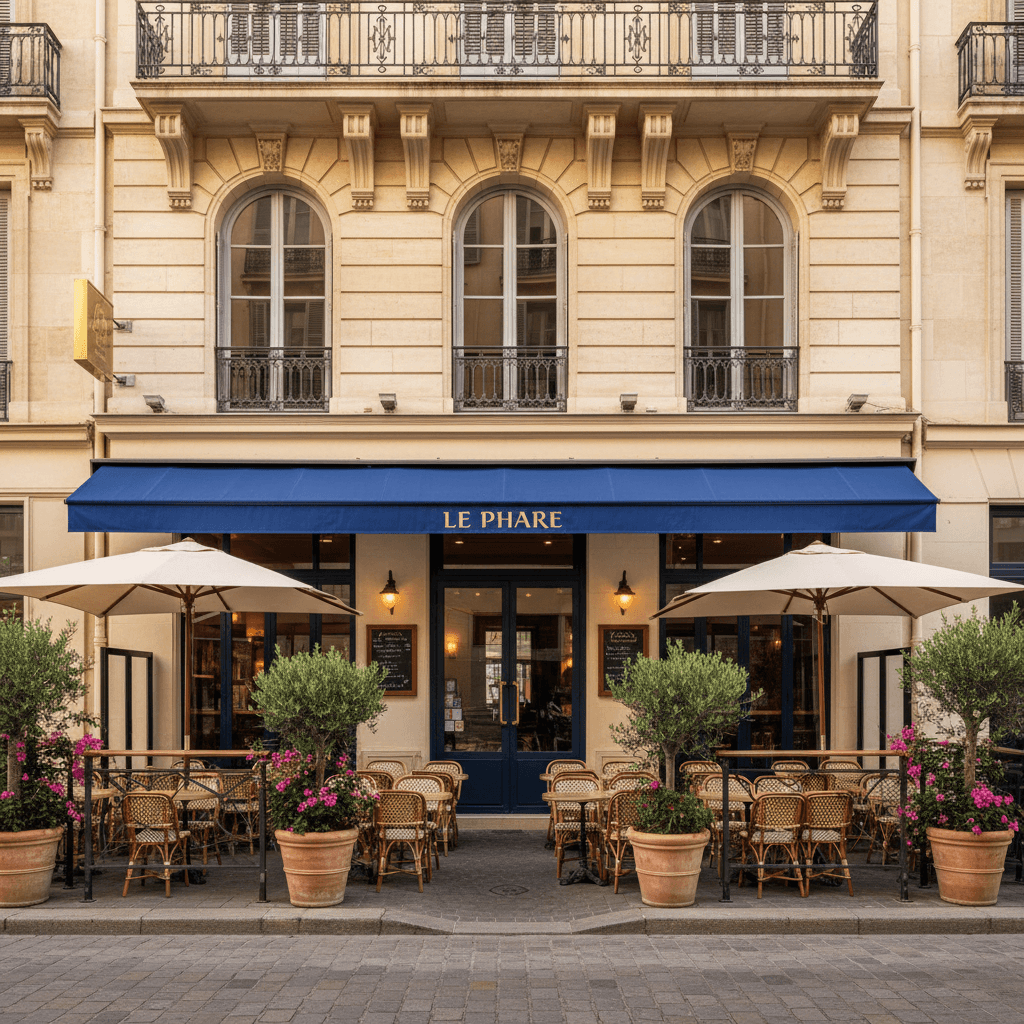 Bar-brasserie 120m² à Marseille : terrasse - licence IV