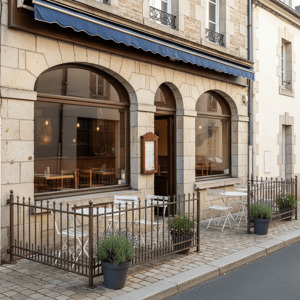 Restaurant à Carhaix-Plouguer : terrasse - licence IV - Image 1