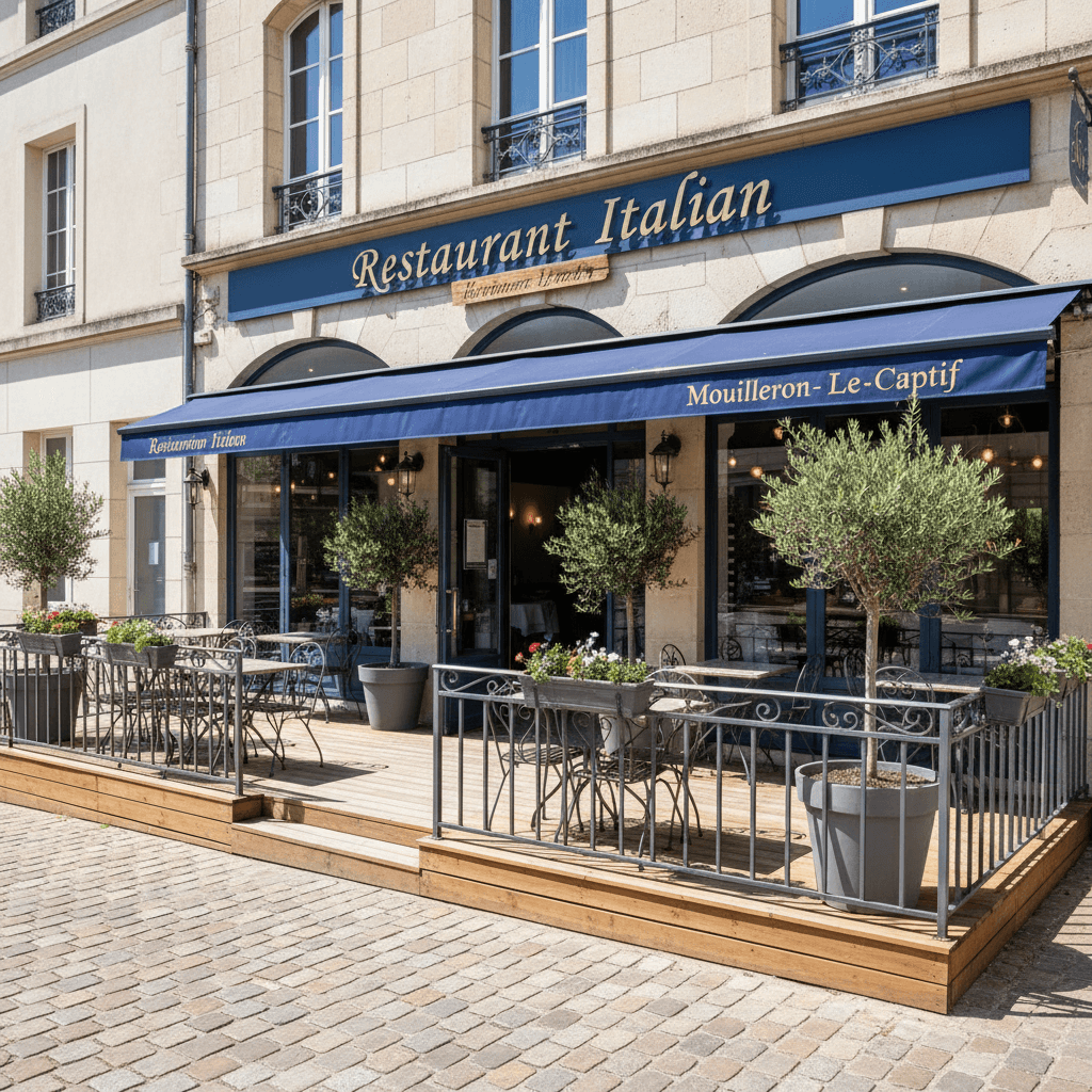 Restaurant à Mouilleron-Le-Captif : terrasse - extraction - Image 1