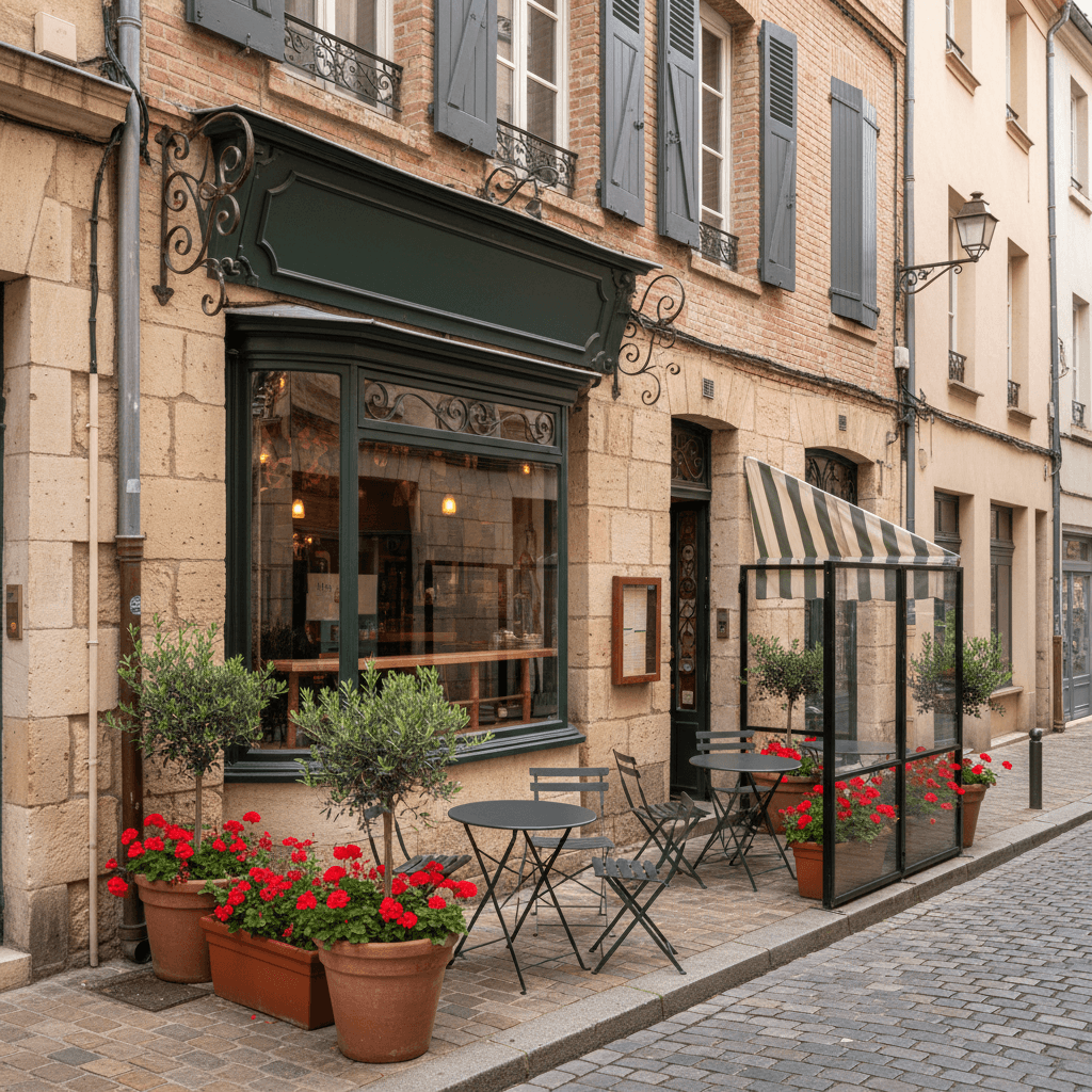 Restaurant 100m² à Toulouse : terrasse - extraction - Image 1
