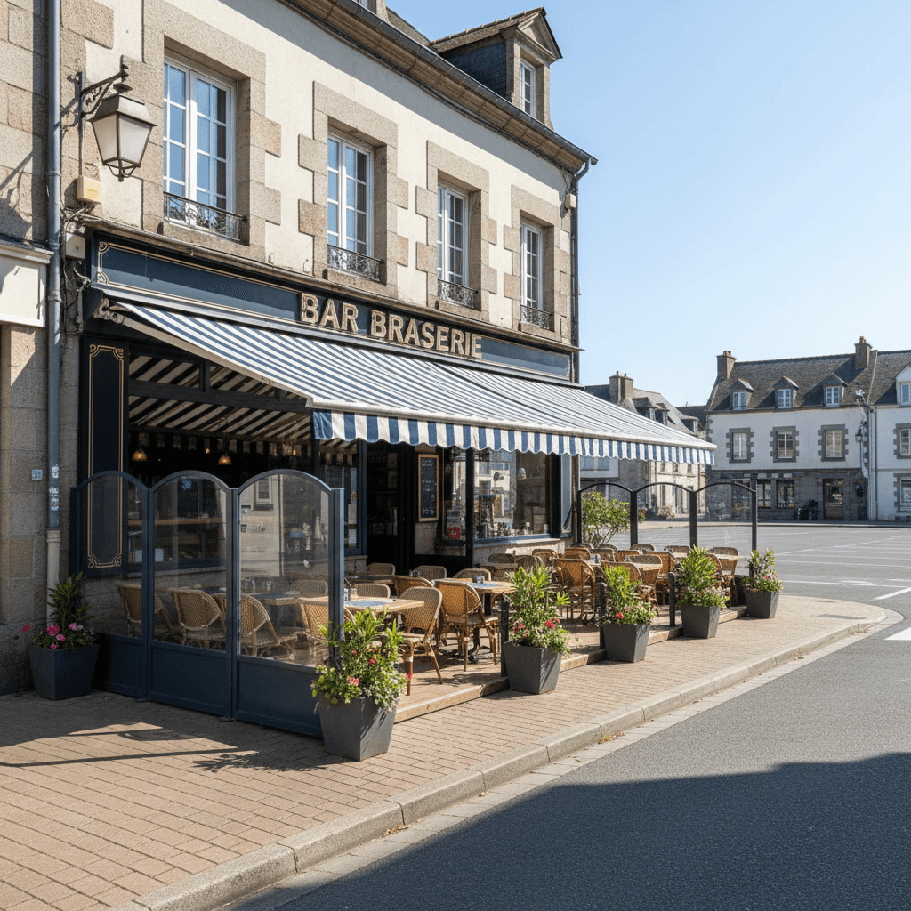 Bar-brasserie à Vannes : terrasse - licence IV - Image 1