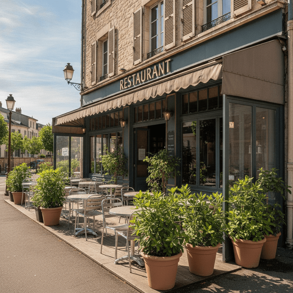 Restaurant 200m² à Limonest : terrasse - licence IV - Image 1
