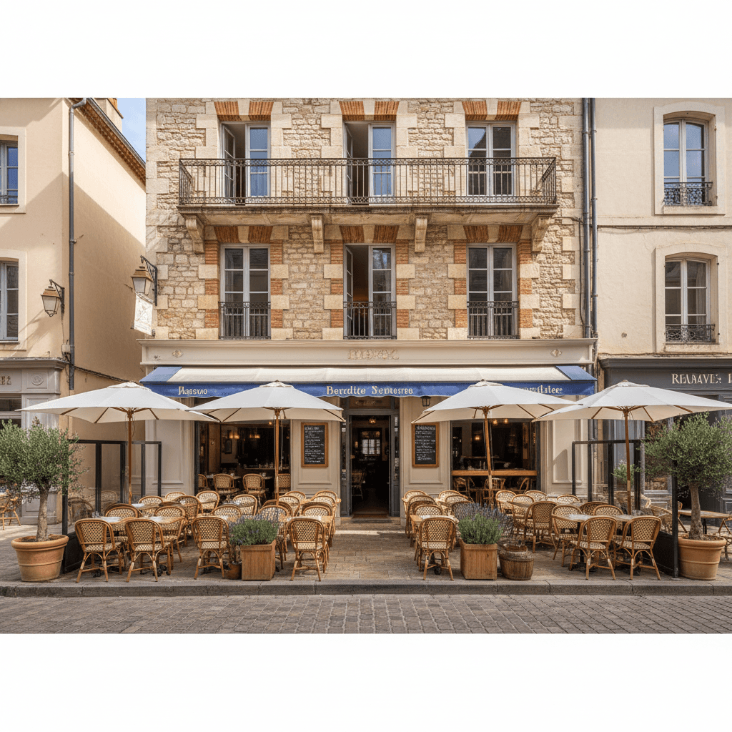 Restaurant à Aix-En-Provence : terrasse - extraction